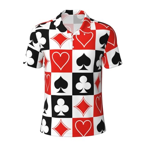 Men's Regular-Fit Quick-Dry Golf Polo Shirt, Midweight Men's Shirt, Sizes S-4XL