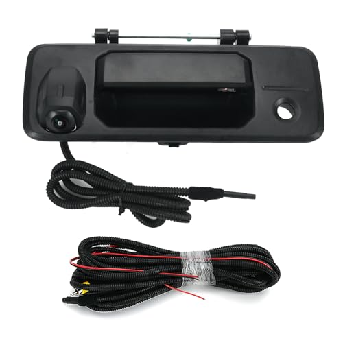 Image of Rear Tailgate Handle w /Backup Camera & Key Hole Comes with RCA Plug for Toyota Tundra 2014-2019 Toyota Tacoma 2016-2020 69090-0C090