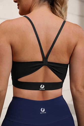 Sports Bras for Women High Impact Bust Push up Hollow Out Back Workout Running Bra