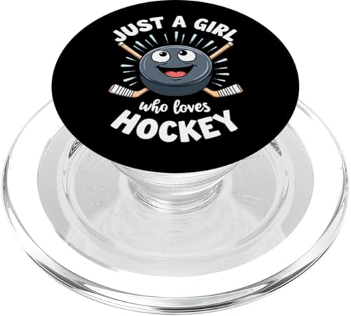 Hija de hockey para niñas Solo una chica que ama el hockey Mujeres PopSockets PopGrip para MagSafe