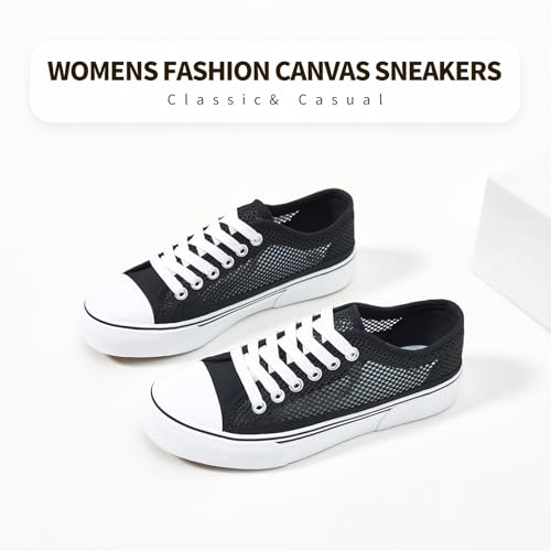 Image of hash bubbie White Sneakers for Women Low Top Canvas Shoes Womens Canvas Sneakers Women's Fashion Sneakers Slip on Casual Tennis Shoes