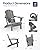 MUCHENGHY Folding Adirondack Chairs, Patio Chairs, Lawn Chairs, Outdoor Chair, Adirondack Chair Plastic, Fire Pit, Weather Resistant with Cup Holder for Deck, Backyard, Garden(Gray)