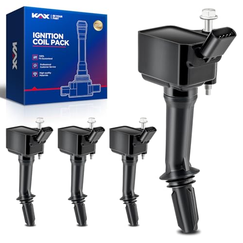 Image of KAX 4 Ignition Coils for Chevy Equinox 2018-2020 1.5T | Fits Equinox 2021-2024, Malibu 2016-2024 1.5T, Cruze 2016-2019, Encore 2016-2019 1.4T, 2018-2023 Terrain 1.5L, UF802