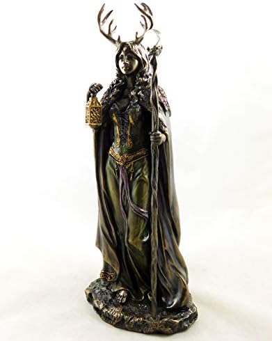 Nemesis Now Elen of the Ways | Wicca Bronzed Witch Statue | Keeper of the Forest Witchcraft Figurine Ornament | 1170