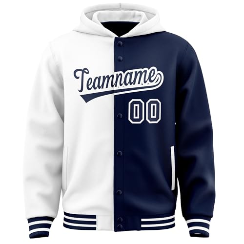 KXK Custom Split Varsity Jacket for Men Women Youth Personalized Baseball Letterman Bomber Jackets with Name Number