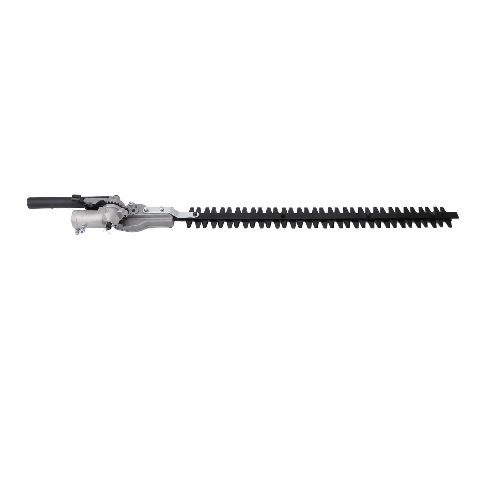 SIXRUN Cabezal de Corte de Setos con Poste de Acero Al Manganeso, Accesorio para Cortasetos con Hoja de 55 Cm, Cabezal de Corte Multiángulo de 9 Estrías para Recortar Setos, Arbustos, Arbustos, (28*