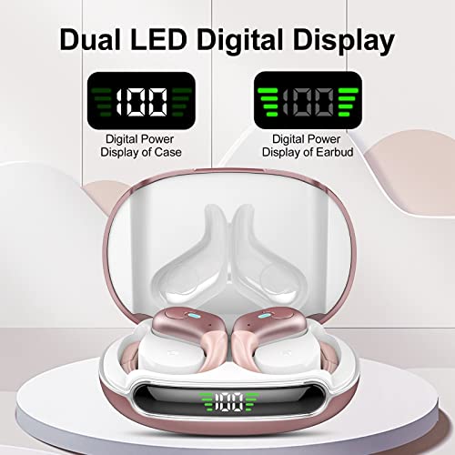 Bluetooth Kopfhörer Sport, Kopfhörer Kabellos Bluetooth 5.3, ENC Klarer Anruf, 60 Std mit Ladekoffer LED Anzeige, Tiefer Bass, In Ear Kopfhörer Bluetooth mit Ohrhaken, IPX7 Wasserdichtes – Bild 3