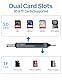 VANJA SD Kartenleser, 3-in-1 USB-A/C/Micro-USB Stecker SD Card Reader Adapter Aluminium OTG Kartenlesegerät für SD/Micro SD/SDHC/SDXC, Kompatibel mit iPhone 16-15/Android/Windows/macOS usw.