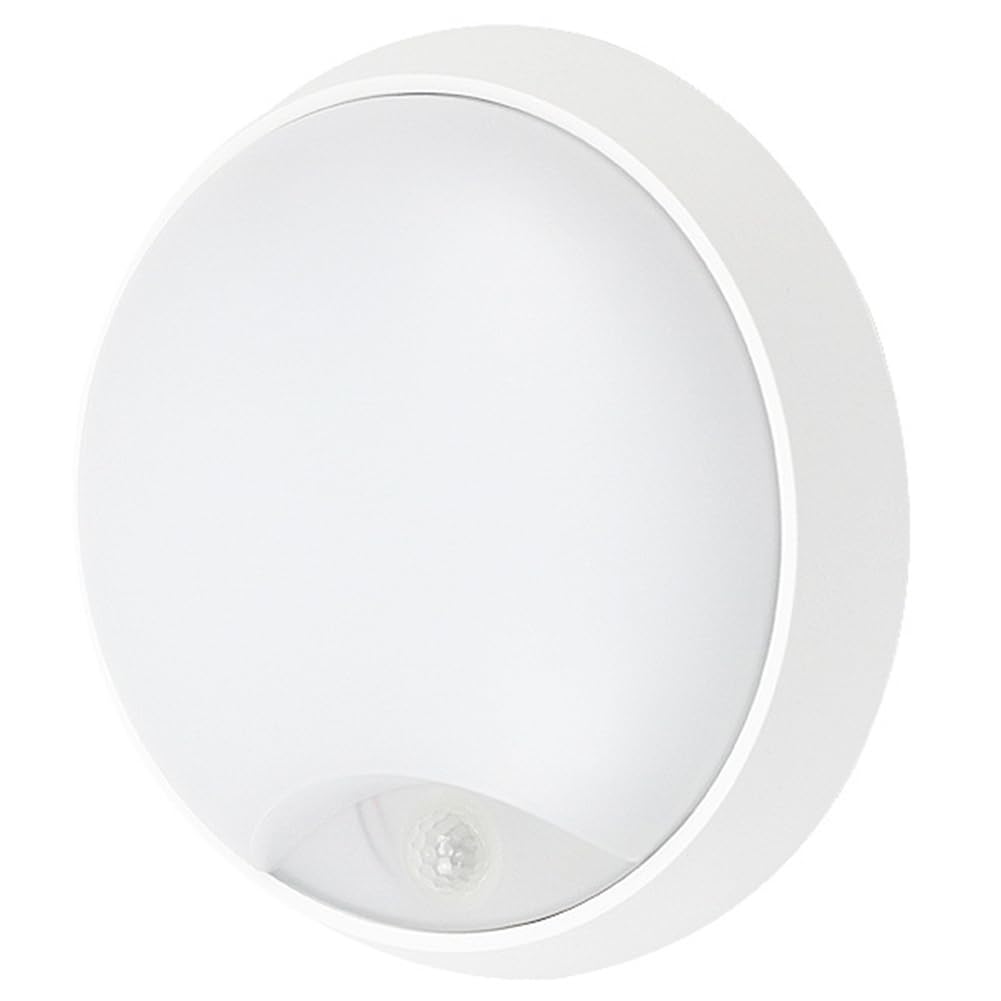 Vjsujehgy Circular Light Wall Lamp Human Motion Sensor LED Ceiling Light IP65 Waterproof for Courtyard Motion Sensor Lamp