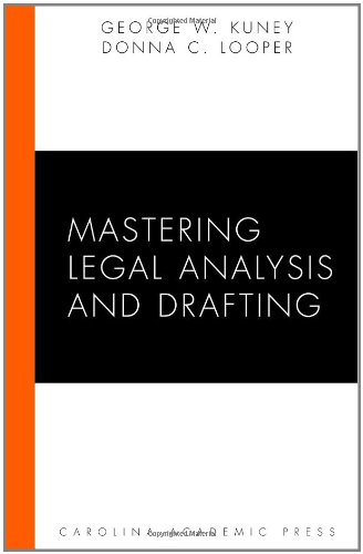 Mastering Legal Analysis and Drafting (Mastering Series)