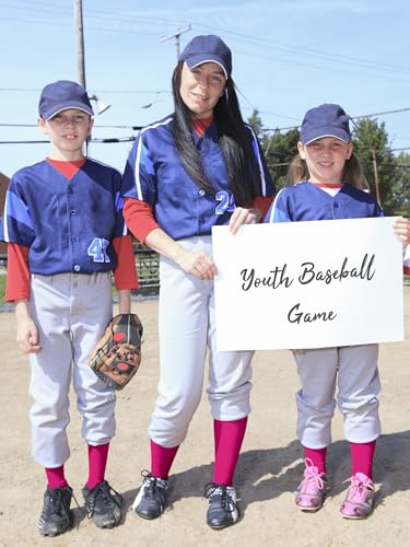 Image of Baseball Socks and Belt Set Cotton Youth Softball Socks for Boys Girls