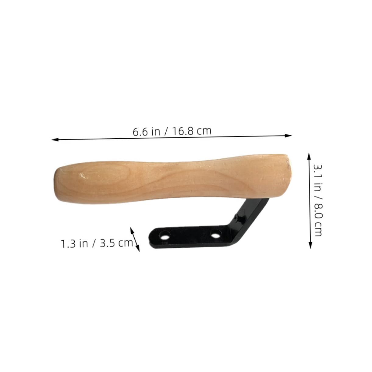 Cabilock Steam Iron Handle Replacement Wood Grip Design for Boiler Steam Irons Comfortable and Easy to Install Ironing Accessory