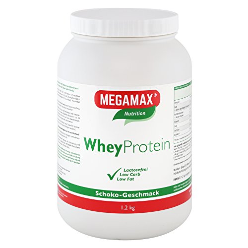 MEGAMAX Whey Protein Drink Molkeneiweiß Schoko 1.2 kg | laktosefreie...