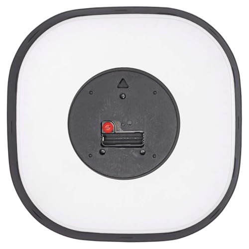 Image of TEKCOOL Plastic Analogue Wall Clock 12 inch Silent Quartz Decorative Wall Clock Non-Ticking Classic Clock Battery Operated Round Easy to Read for Room /Home /Kitchen /Bedrom /Office /School.White black-