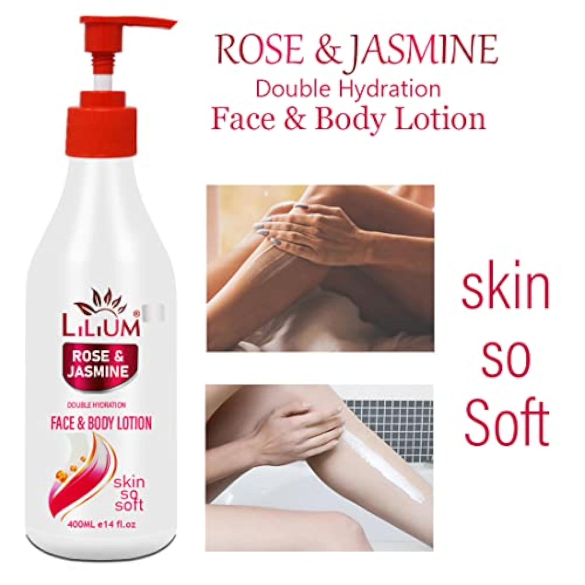 Rose & Jasmine Face & Body Lotion, Pack of 2