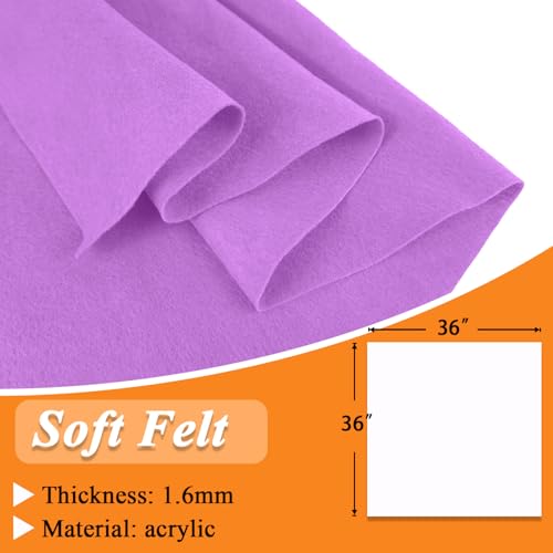 Image of IONTACH 36 inch X 36 inch Soft Felt Fabric 1.6mm Thick (Orchid)