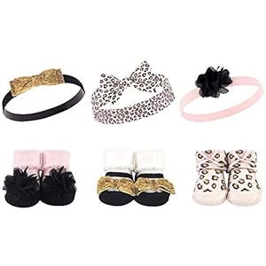 Hudson Baby Girl’s Headband and Socks Giftset