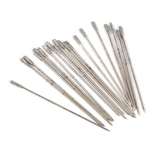 Nimomo 20pcs Glass Jewellery Drill Bits Tipped 1mm, Jewelry Making Set Sea Gem Stones Shank Compatible - Image 4
