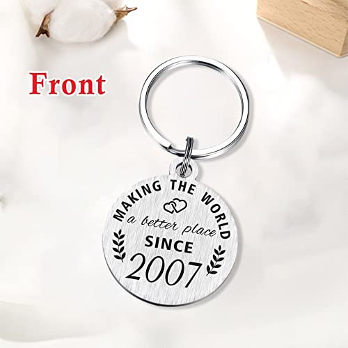 Abnty 16Th Birthday Gifts For Girls Boys, 16 Year Old Birthday Keychain, Born In 2007 Gifts, 2007 Birthday Decorations #TOP1
