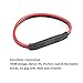 5 Pack 10 Gauge 2 Pin Quick Disconnect Polarized Wire Harness SAE Connector Bullet Lead Cable for Motorcycle Boat Car Tractor - 12in Red and Black Wire (5PCS 12IN 10GAUGE)