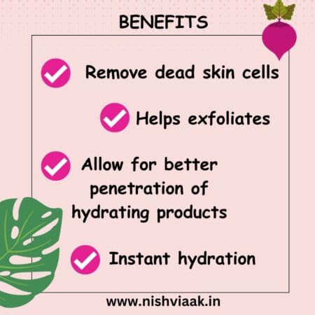 Image of Nishviaak Herbs Beetroot Lip Scrub | Natural Sugar Lip Scrub for Pink Lips | Removes Dead Skin, Dryness & Pigmentation | Gentle Exfoliating Lip Care for Soft, Smooth Lips