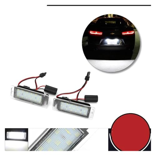 Luz de matrícula para Cadillac SRX CTS y ATS kit de dos bombillas traseras homologadas 6