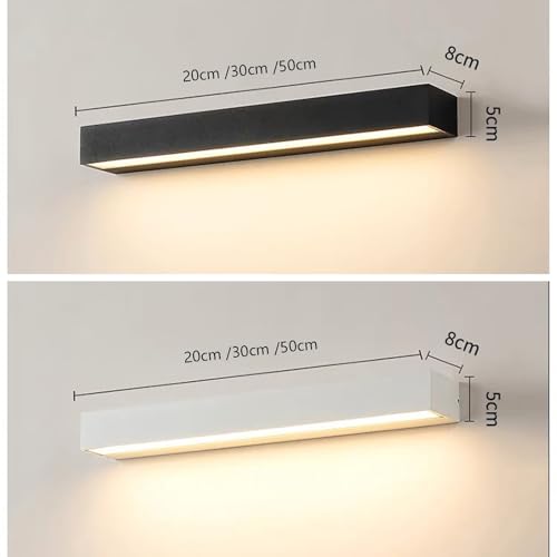 Applique murale LED 50cm blanc pour intérieur et extérieur design moderne - 5