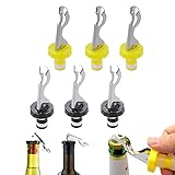 【Tappo per bottiglia di vino a tenuta stagna】 ✅ Questo tappo per bottiglia di vino crea uno stato ermetico, forma un sigillo ermetico, prolunga e conserva la bottiglia di vino aperta, mantiene il vino o la bevanda freschi e tiene lontani gli insetti.