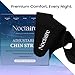 Noctaire Chin Strap for Sleeping – Adjustable Side Straps to Encourage Closed Mouth Breathing During Sleep for Restful Nights – Soft, Breathable, and Moisture-Wicking Non-Slip Fit for Men & Women