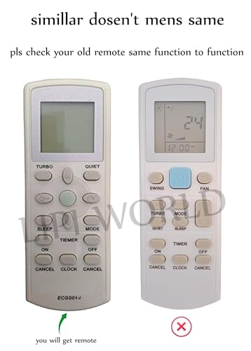 Image of LipiWorld 146 AC Remote Control (Old Remote Exactly Same Remote Will Only Work) Compatible for DAI-KIN AC Remote