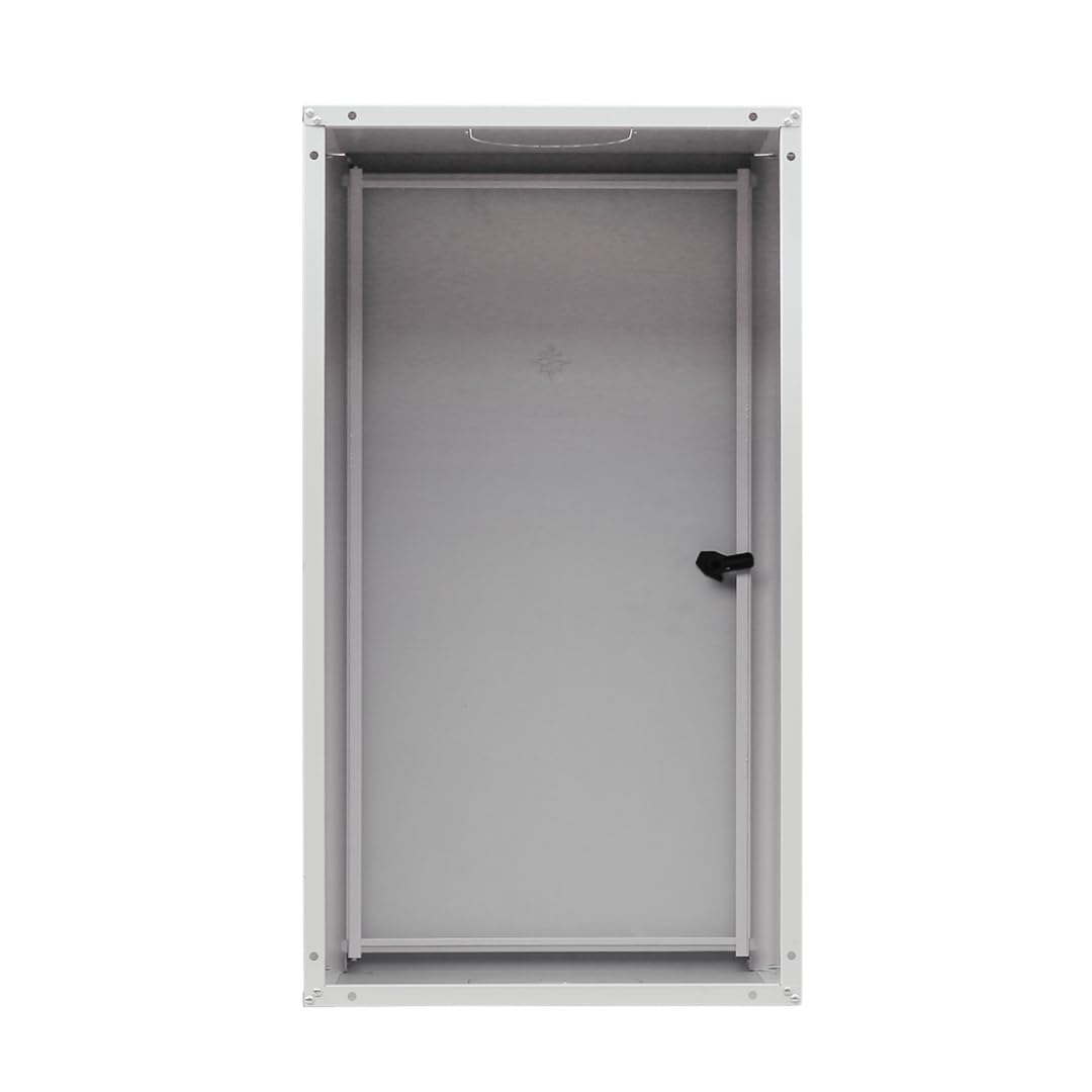 Copricaldaia Esterno Preverniciato Bianco - 100x55x43 Cm, Lamiera Zincata 6/10 Con Kit Montaggio - Foto 9