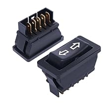 weideer 2Pcs 5 Pin Car Window Switch 12V 20A Control Power Window Lift RV Slide Out Momentary Rocker Switch K-011-JT