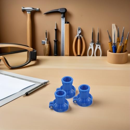 Bouchons pour valve de bouteille d'oxygène anti-poussière étanches en plastique bleu - 10pcs - 8