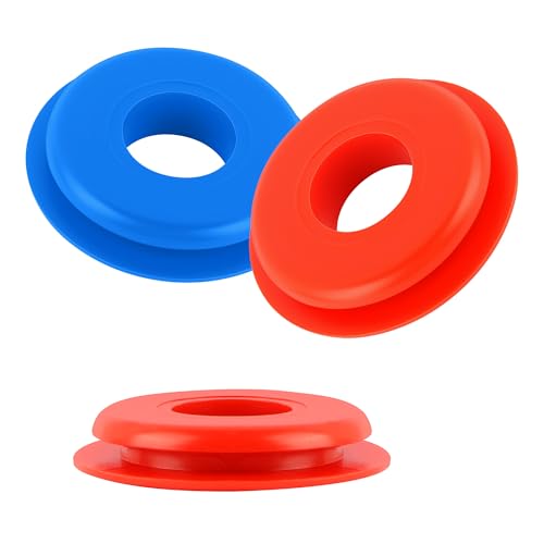 Image of 40PCS Glad Hand Seals for Glad Hand Air Hose,Rubber Gladhand Seals of Semi Truck Accessories,Air Lines for Semi Truck Car Accessories Compatible with Tramec Tectran Haldex (20PCS Red+20PCS Blue)