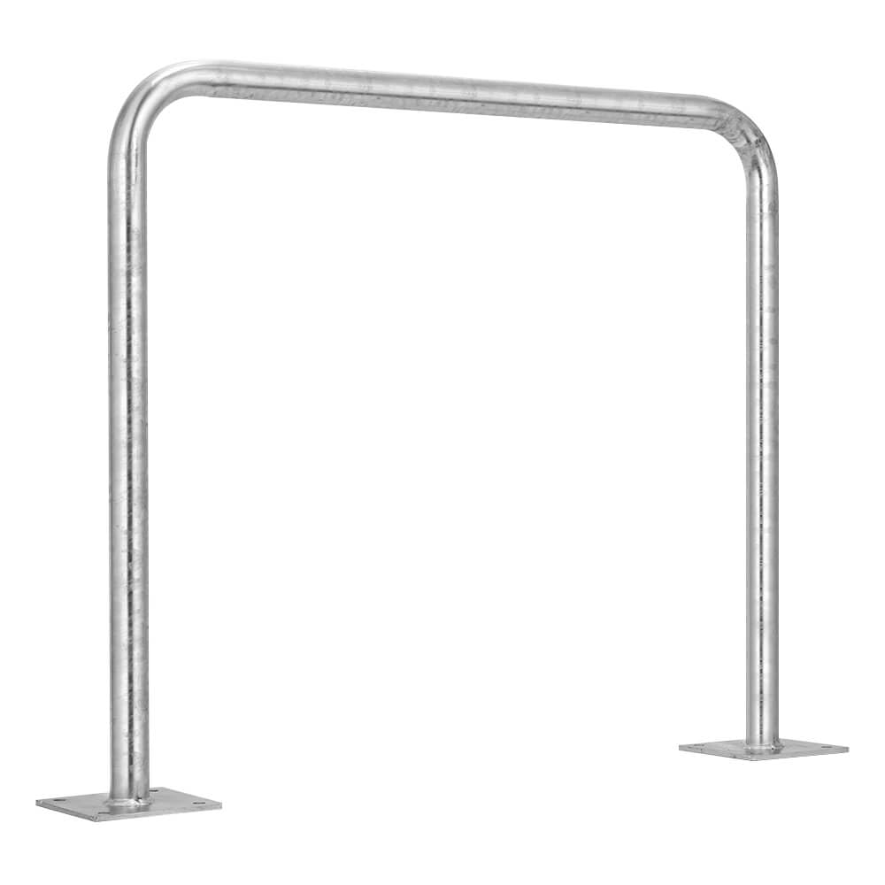 ROBUSTO Wegesperre, feuerverzinkt, aufdübeln, Stahl, Ø 4,2 cm, 90 x 80 cm, Art.-Nr. 70761 | Anlehnbügel | Fahrradanlehnbügel | Fahrradbügel