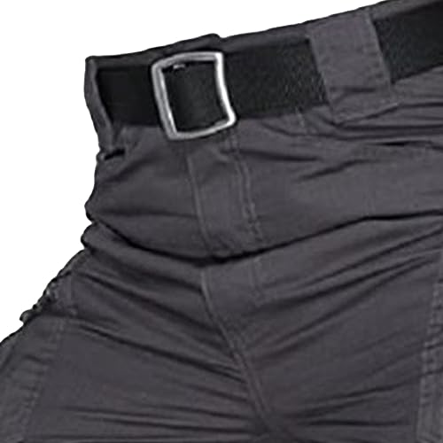 JEsilunmaMY Men's Multi Pockets Work Tactical Pants Waterproof Ripstop Cargo Pants Lightweight Cotton Outdoor Hiking Pants2