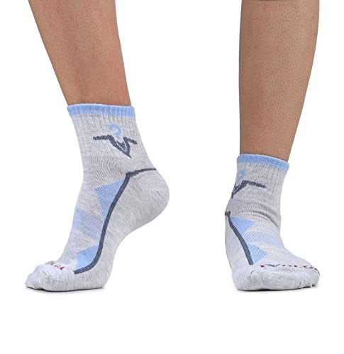 Image of MJE Premium Cotton Ankle Socks for Men and Women - Free Size, Solid Unisex Ankle Length Socks, Pack of 5 (Multicoloured)
