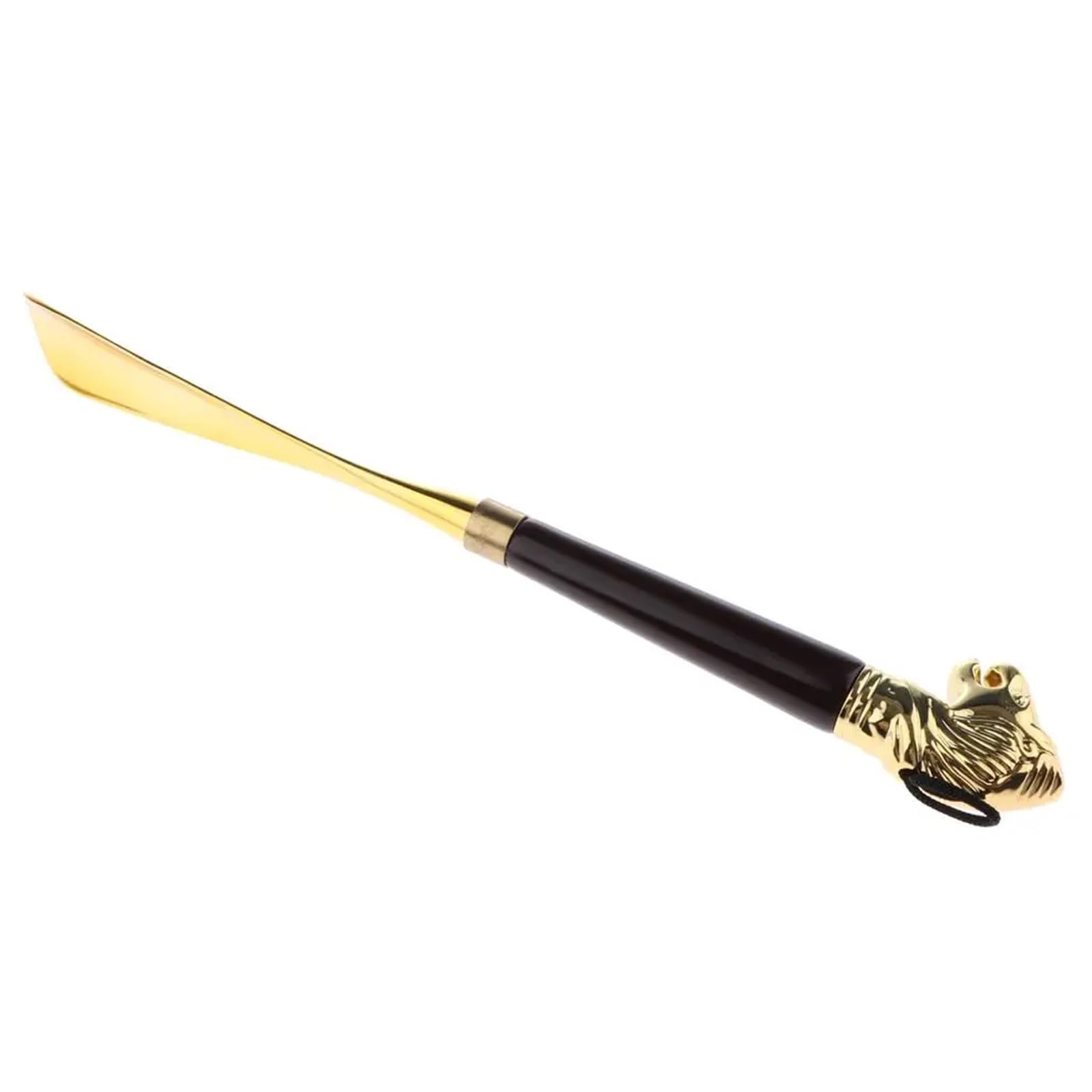 Chausse-pied en alliage avec poignée en bois et tête de cheval 32 cm