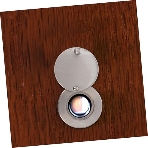 2 piezas de cubierta para mirilla de cobre para mayor seguridad en puertas con diseño elegante para hogares, hoteles y departamentos, fácil instalación y buena visibilidad miniatura 5