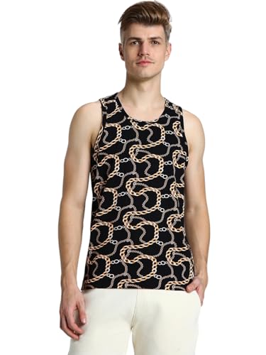 Image of Veirdo Men's Sleeveless Regular Fit Tshirt, All Over Printed Vest for Men, Cotton Sando for Beach Wear, Gym, Cycling, Running, & Other Sports (Available in Different Pattern)