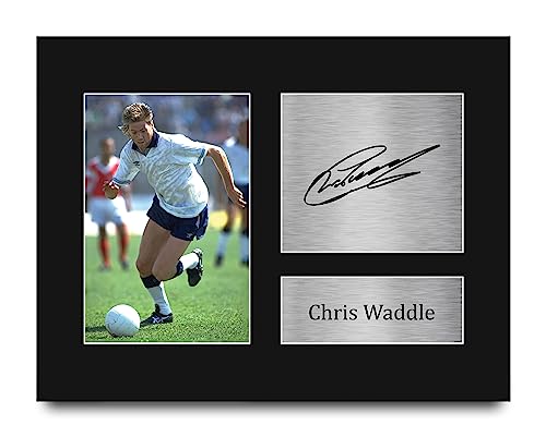 HWC Trading Chris Waddle England Gifts Printed Signed Autograph Picture for Fans and Supporters - US Letter Size