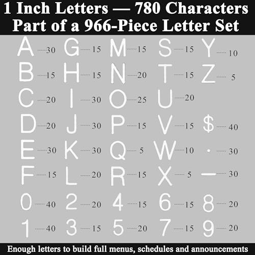 Große Filz-Buchstabentafel 61 x 76 cm – Cappuccino-farbene Letter Board mit austauschbaren Buchstaben zur Wandmontage für Home-Dekoration, Büro, Café und Veranstaltungen