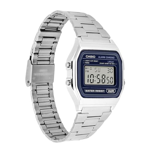 Image of Casio Vintage A158WEA-2DF Digital Silver Watch Unisex (D425)