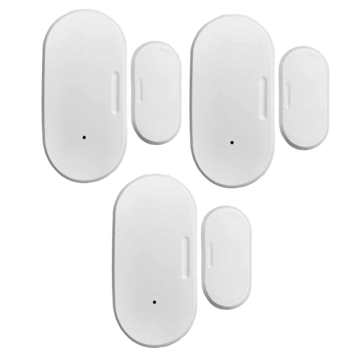 Jnchdghwa White 3X Tuya Zigbee Door And Window Sensor Smart Home Automation Security Protection App Alarm