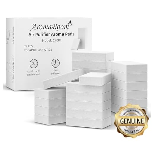 AromaRoom Air Purifier Aroma Pad for AP100 Air Purifier, 24 Packs Essential Oil Replacement Aromatherapy Cotton Pads, CP001