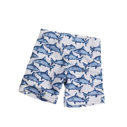 Bañador para niños pequeños, diseño de dinosaurios de dibujos animados, para verano, playa, piscina, bañador para niños de 1 a 9 años, Blanco, 1-2 años