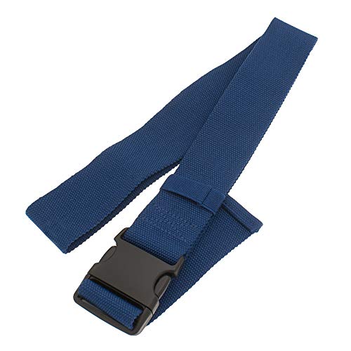 AsaTechmed Walking Gait Belt with Plastic Quick Release Buckle Patient Transfer Belt - Mobility Aid for Caregivers, Nurses, Home Health Aides, Physical Therapists - Many Colors - 60" (Navy Blue)