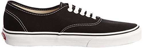 Vans Vans Unisex Authentic Black Canvas VN000EE3BLK Mens 9, Womens 10.5