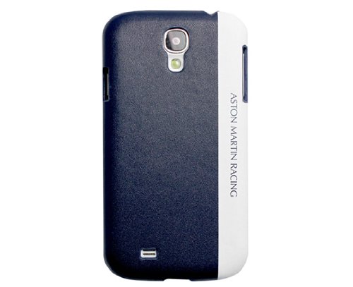 Aston Martin Racing Mobile Phone Leather Case - Retail Packaging - Deep Blue/White