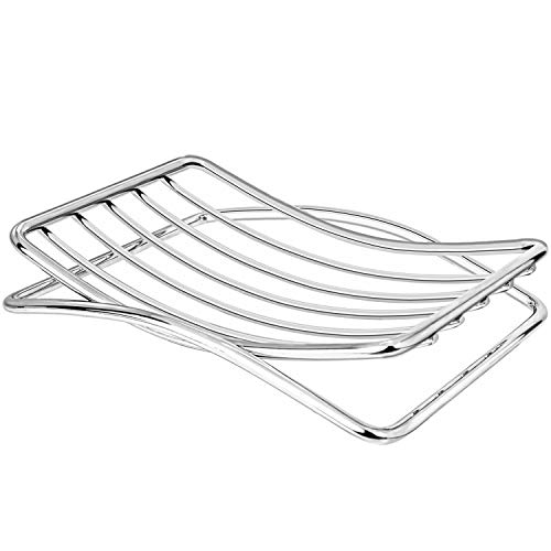 GUUKAR Soap Dish Stainless Steel Bar Soap Holder for Shower Bathroom, Self-draining Soap Dishes Sponge Holder for Kitchen Sink, Easy Cleaning Quick Dry(Soap Saver Not Included) by GUUKAR - Image 6
